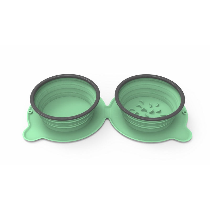 Collapsible Double Travel Bowl — Marloft, product photo 6 of 17
