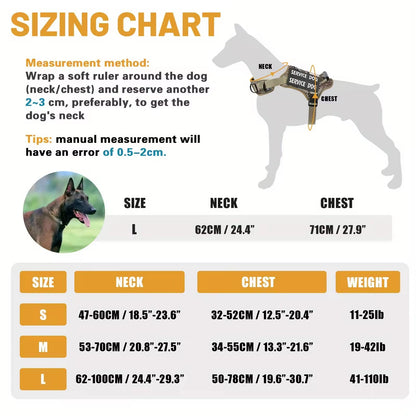 Tactical dog harness four-point adjustment detail