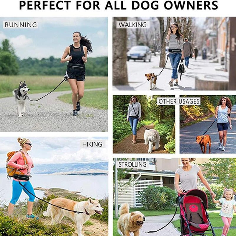 Hands-Free Running Leash with Waist Belt — Marloft, product photo 3 of 9