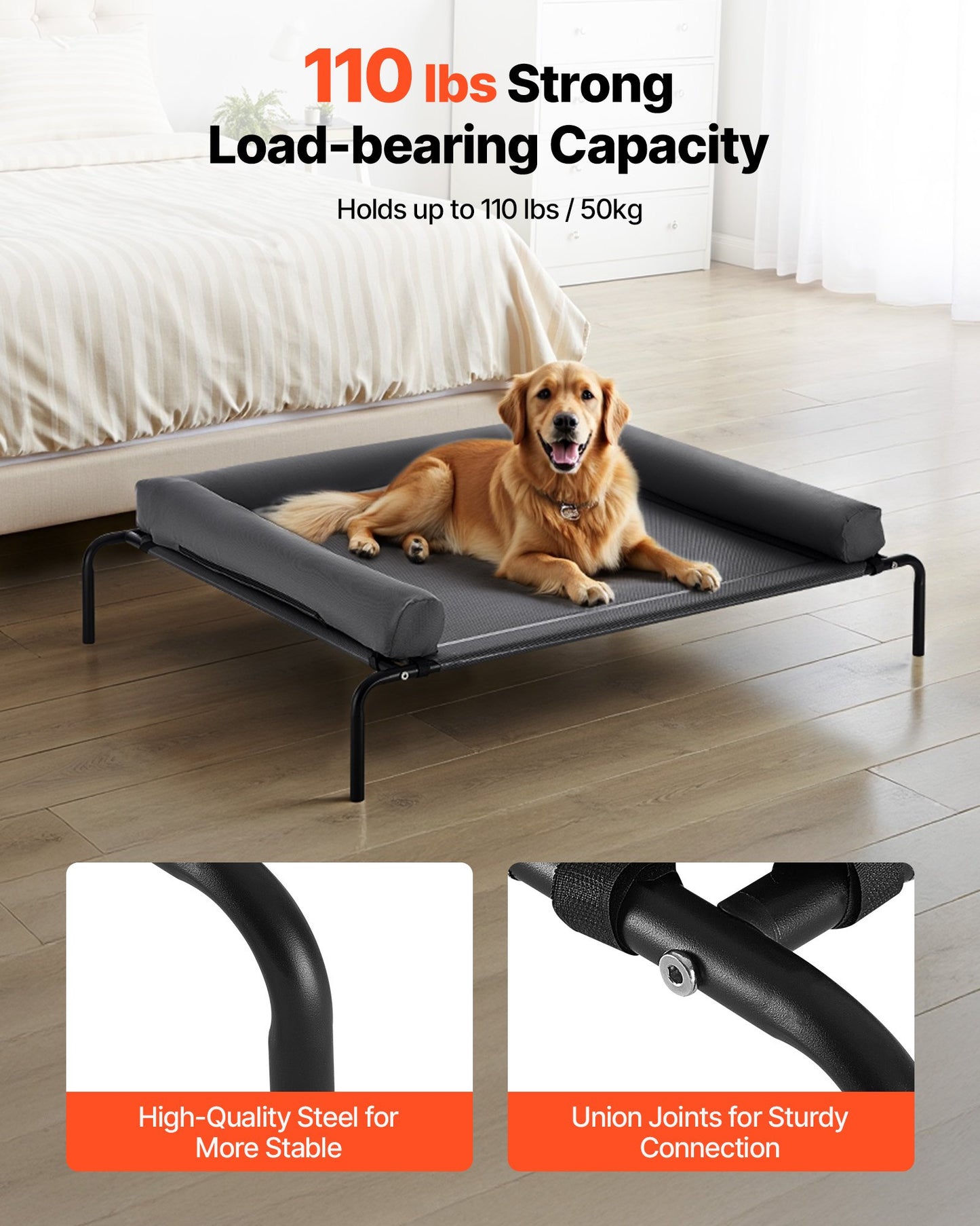 Elevated Cooling Cot Bed