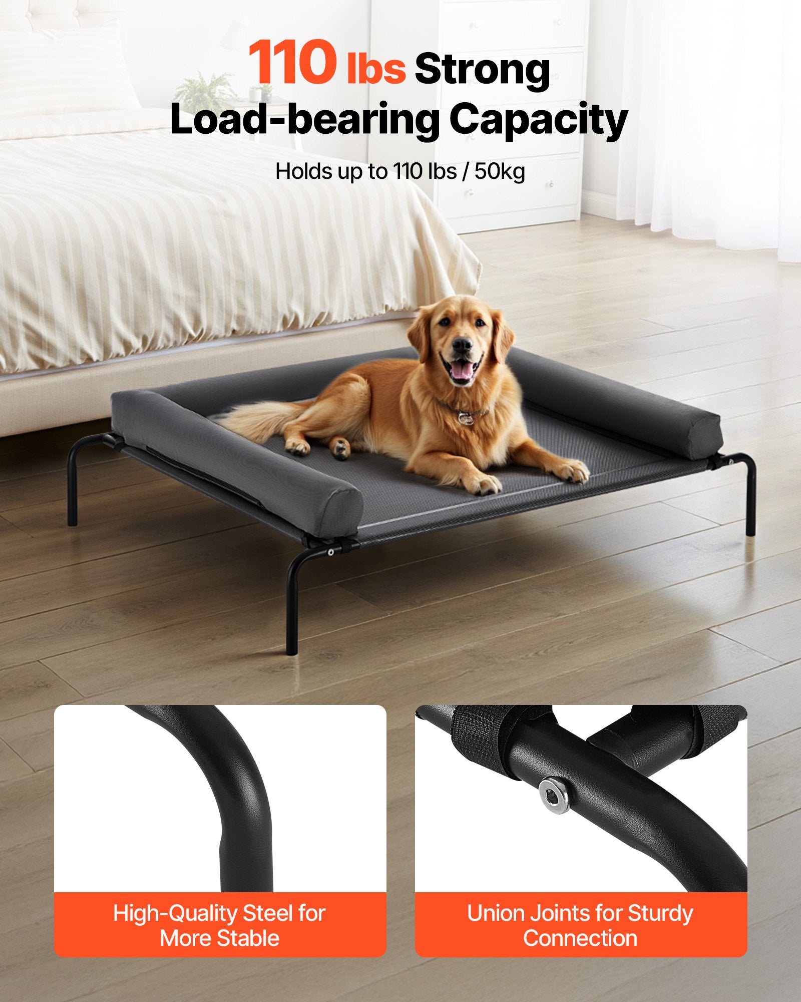 Elevated Cooling Cot Bed