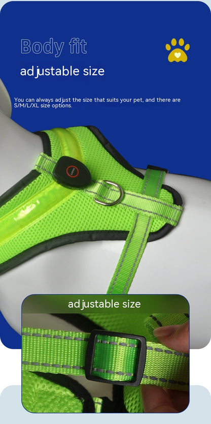 LED Safety Harness, USB Rechargeable — Marloft, product photo 12 of 18