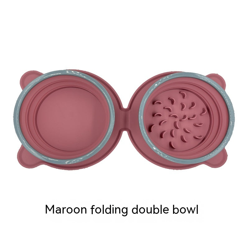 Collapsible Double Travel Bowl — Marloft, product photo 15 of 17