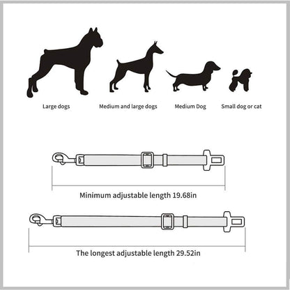 Retractable Dog Car Seat Belt — Marloft, product photo 28 of 30